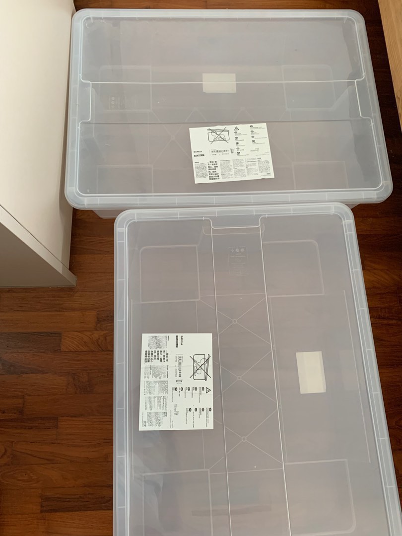 IKEA samla plastic storage box, Furniture & Home Living, Home