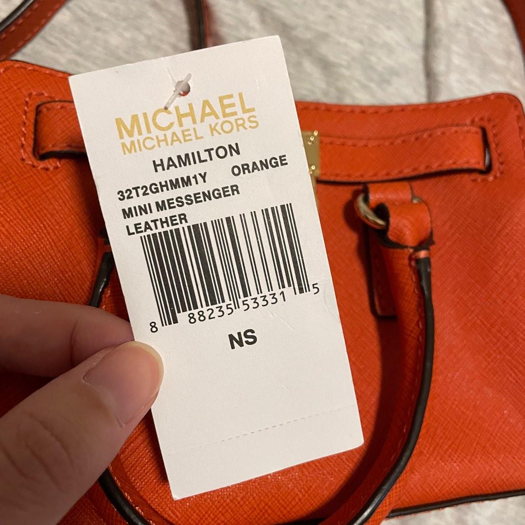 全新 Michael Kors Hamilton Mini Messenger Bag 防刮皮革迷你斜背包, 她的時尚, 包包與錢包, 長銀包