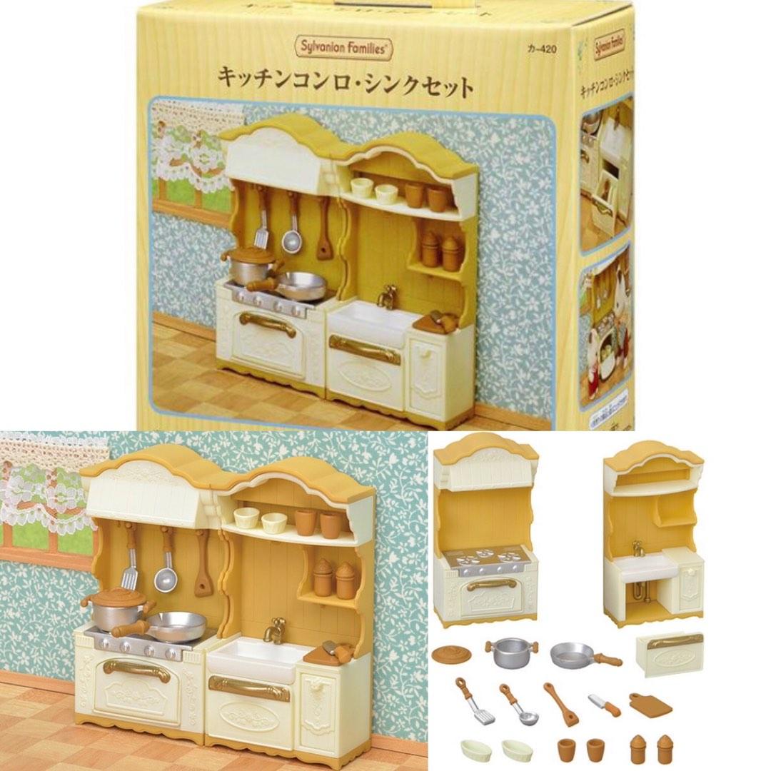 Sylvanian Families Furniture Kitchen stove sink set KA-420 Epoch Calico  Critters