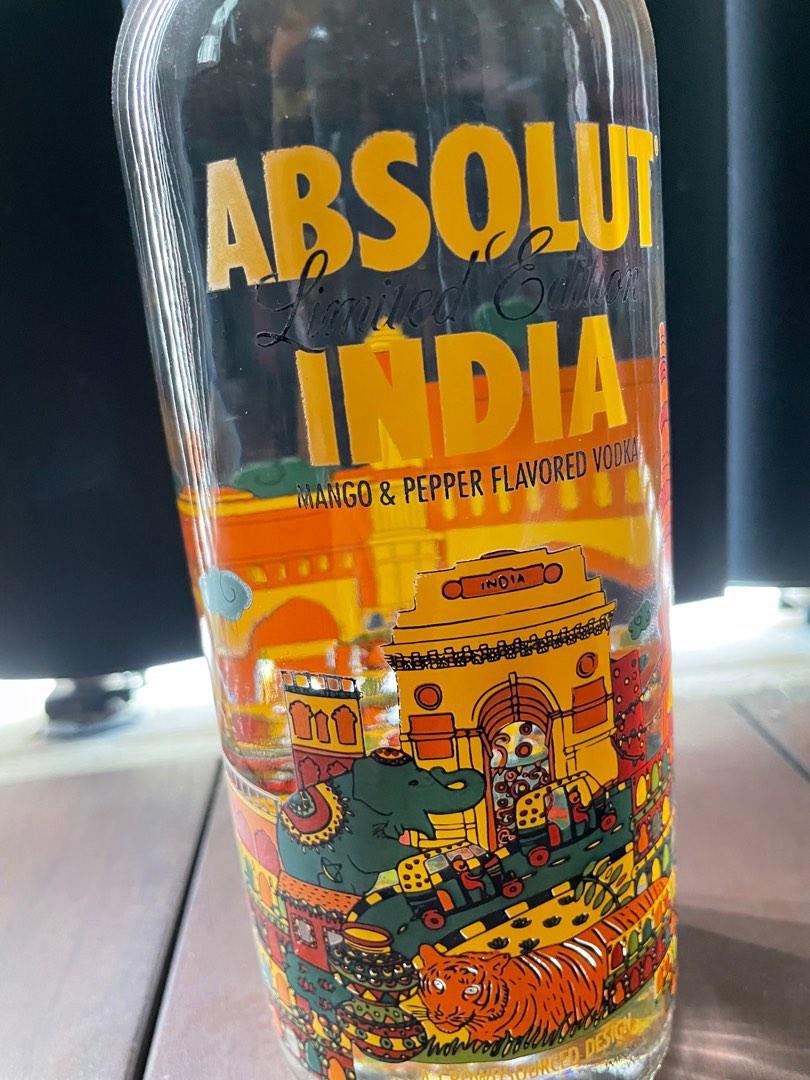 Absolut India Vodka 1L full bottle ( Mango & Pepper Flavour) ( Absolute