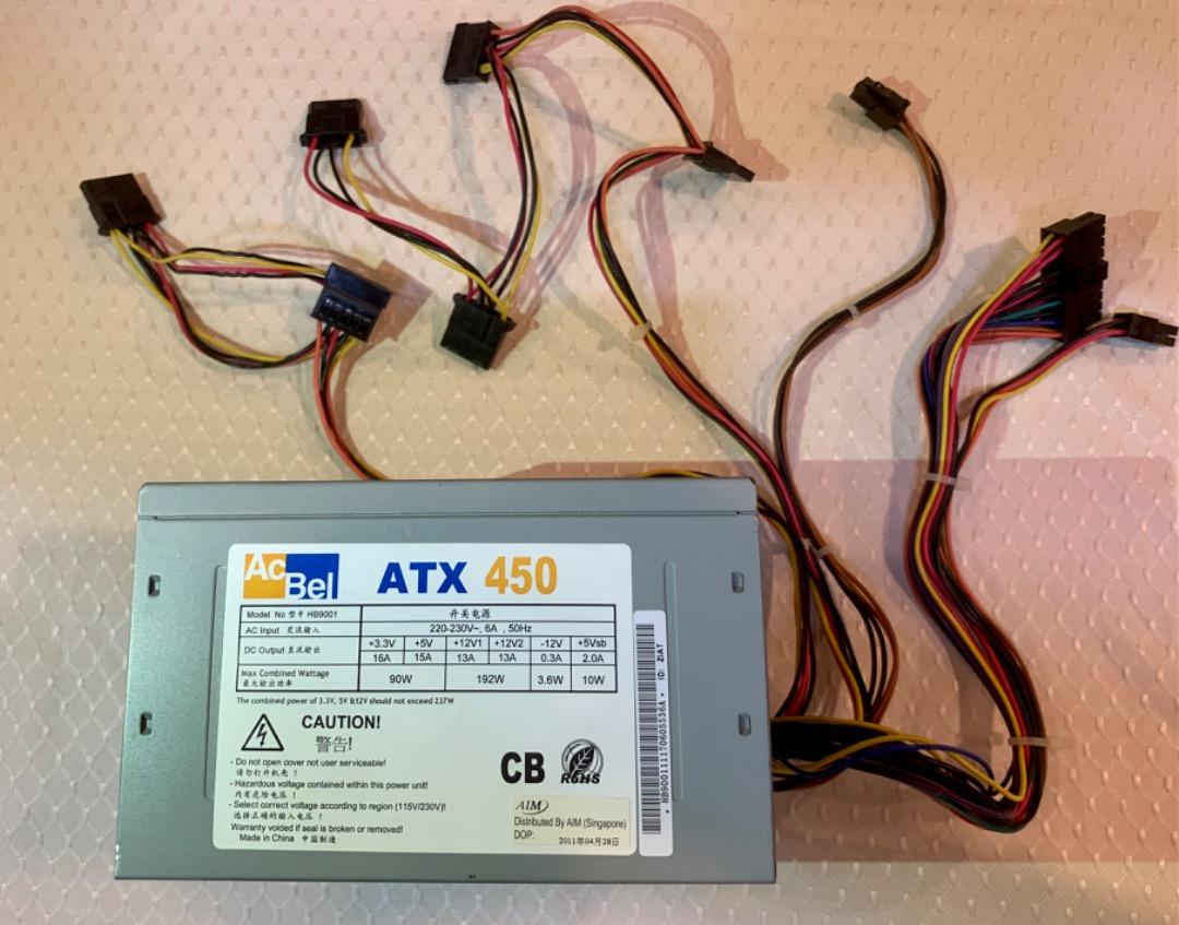 ACBEL 450W PC PSU, Computers & Tech, Parts & Accessories, Other ...