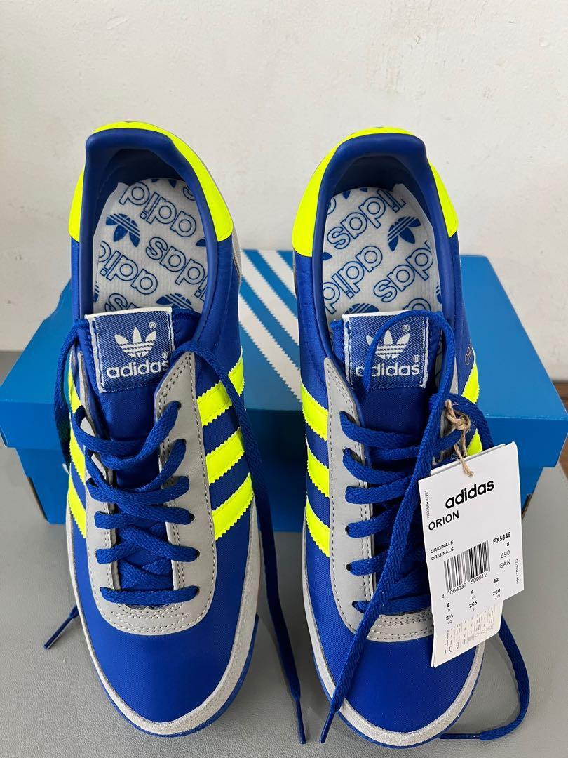 Adidas Orion Royal Blue Solar Yellow Mens Fashion Footwear Sneakers On Carousell 5264