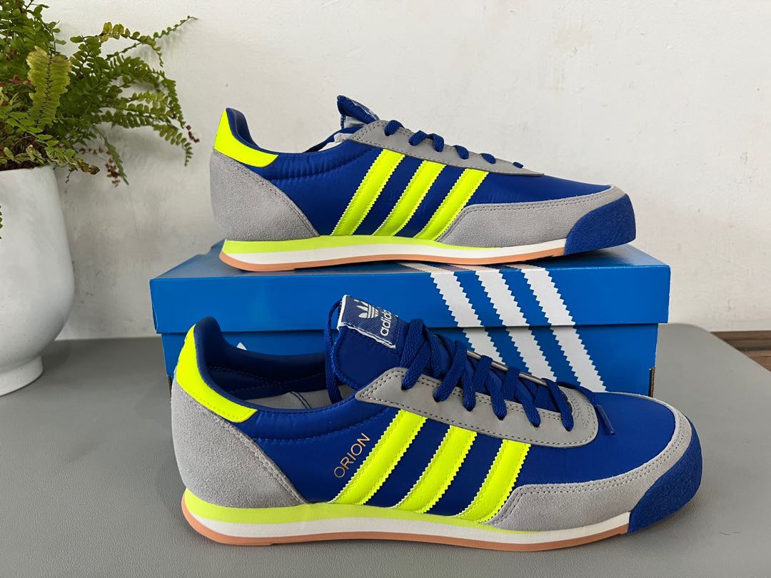 Adidas Orion Royal Blue Solar Yellow Mens Fashion Footwear Sneakers On Carousell 1656