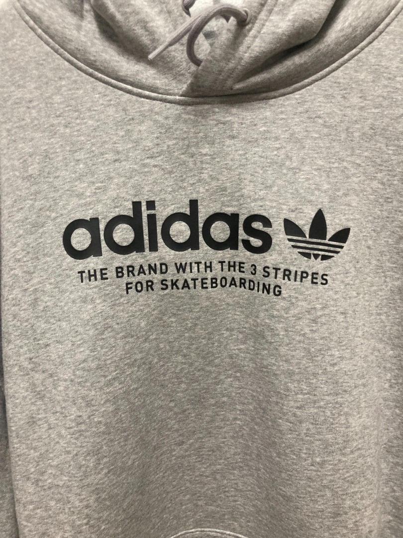 Adidas skateboarding hoodie in white with central logo online