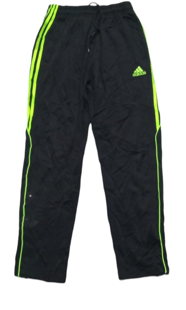 Adidas lime green track pants on sale