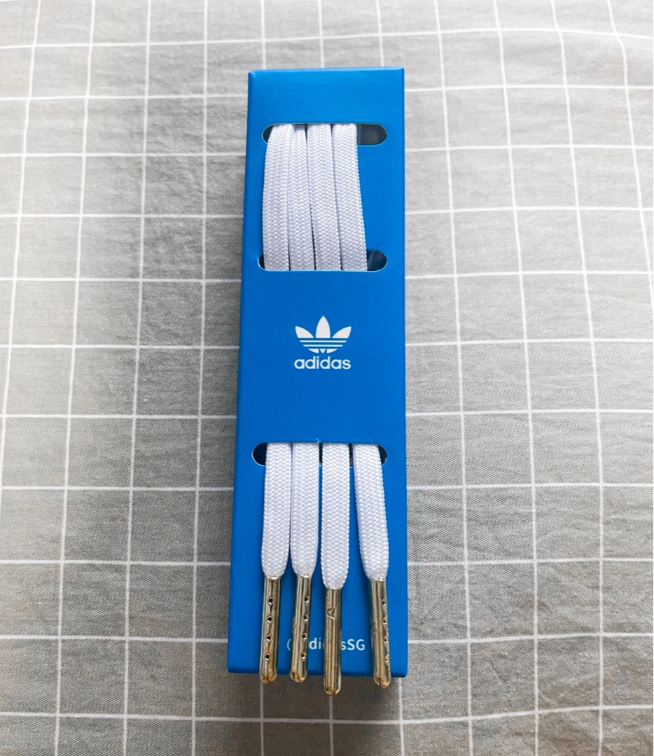 Adidas White Shoelace Men s Fashion Footwear Shoe inserts