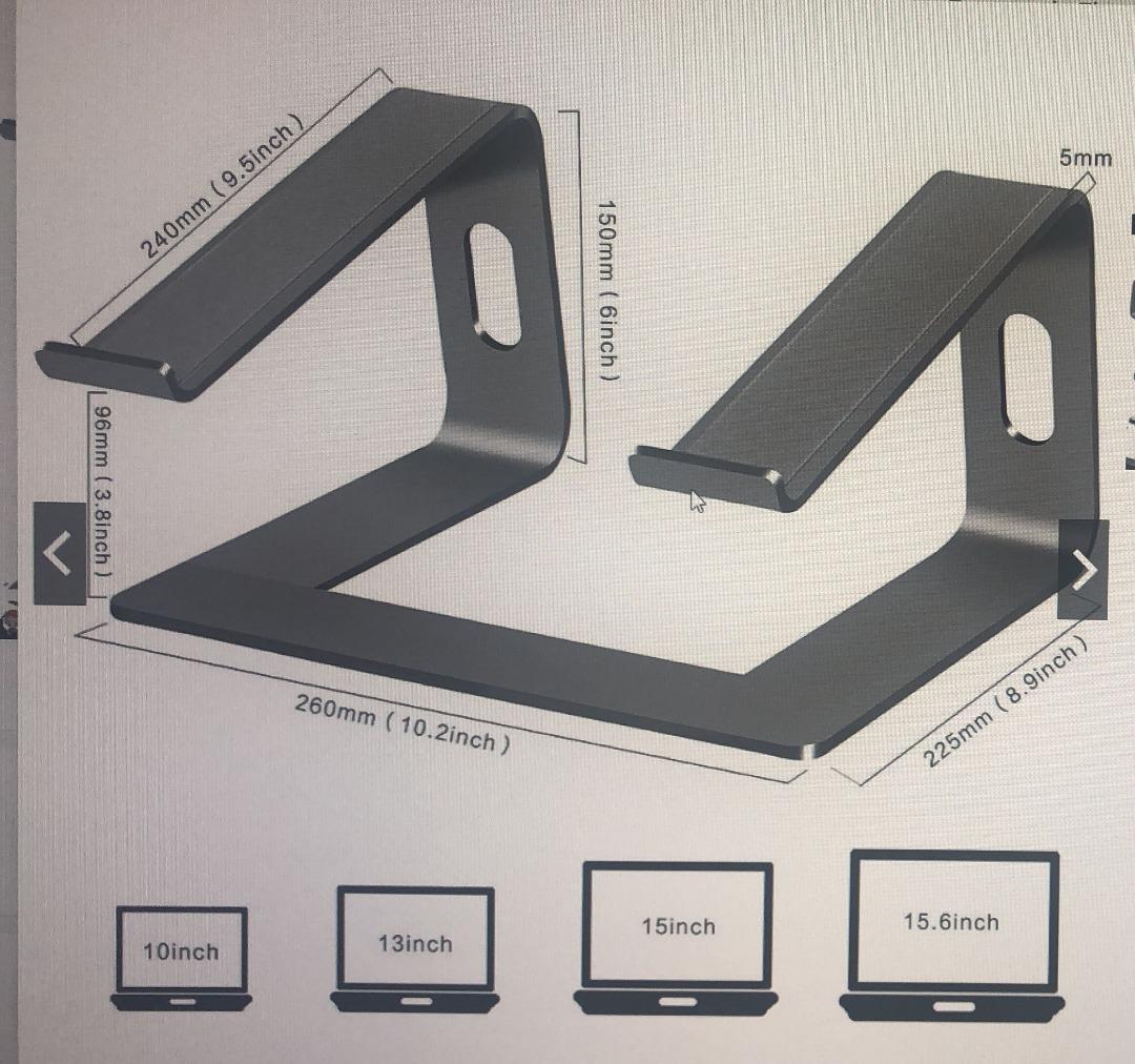 Aluminium laptop stand, Computers & Tech, Parts & Accessories, Other