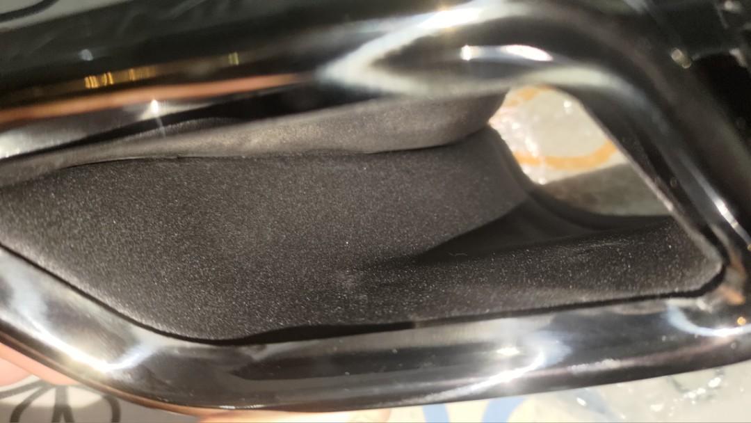 AMG Quad Exhaust Tips Black Chrome for Mercedes Benz W204 W205 C63 S205