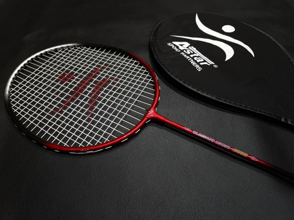 Astar Super Value Badminton Racket String and Strung [Free Cover