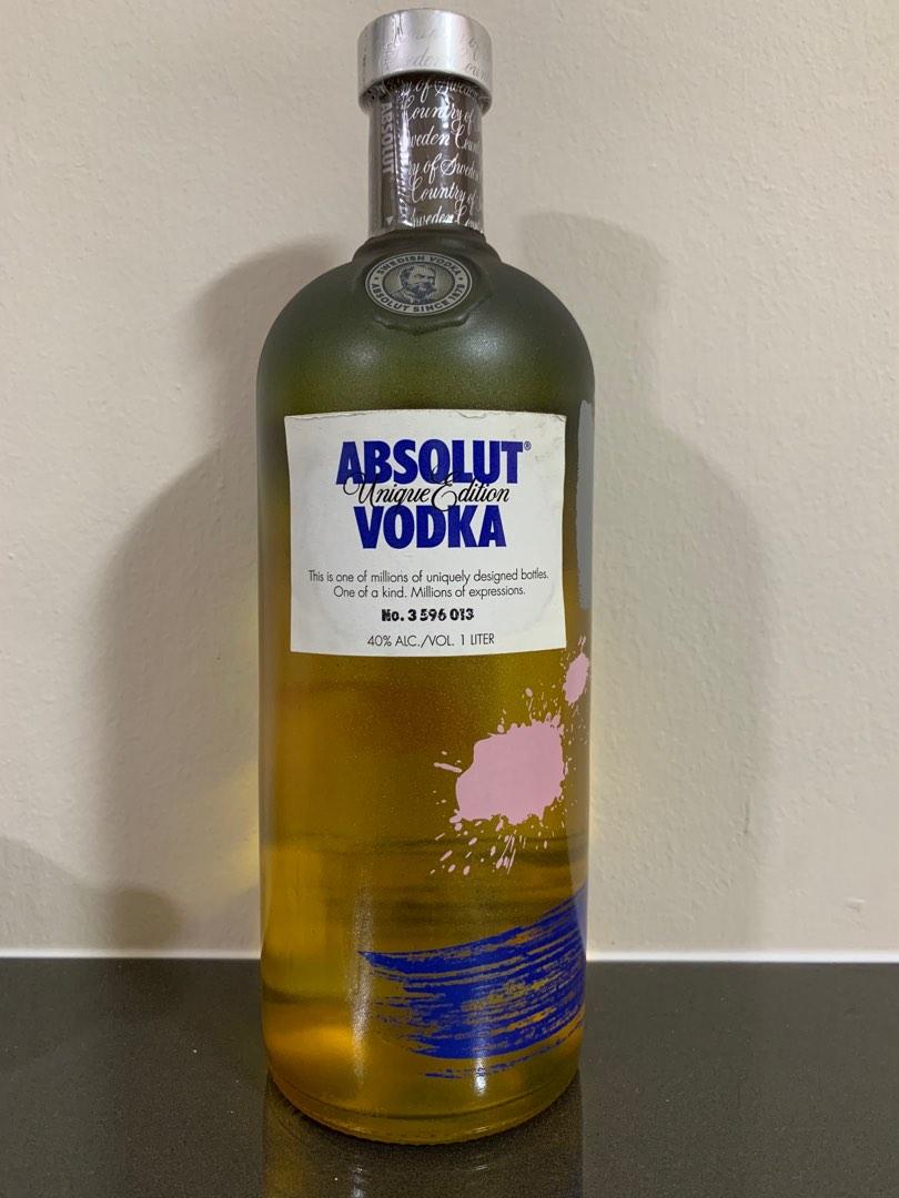 Authentic Absolut Vodka Unique Limited Edition 1l Food And Drinks Alcoholic Beverages On Carousell 