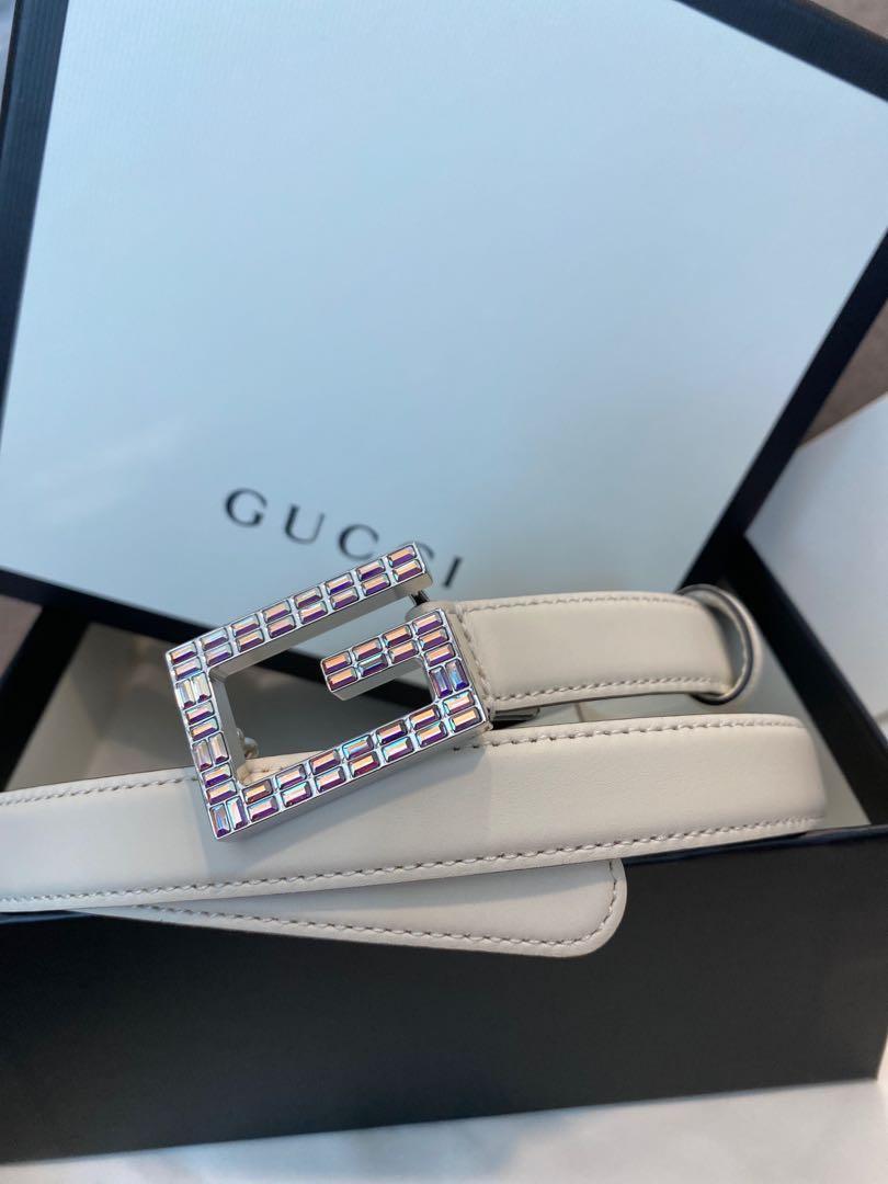 Authentic Authentic Gucci Moon Star Square G Belt Women s Fashion Watches Accessories Belts on Carousell