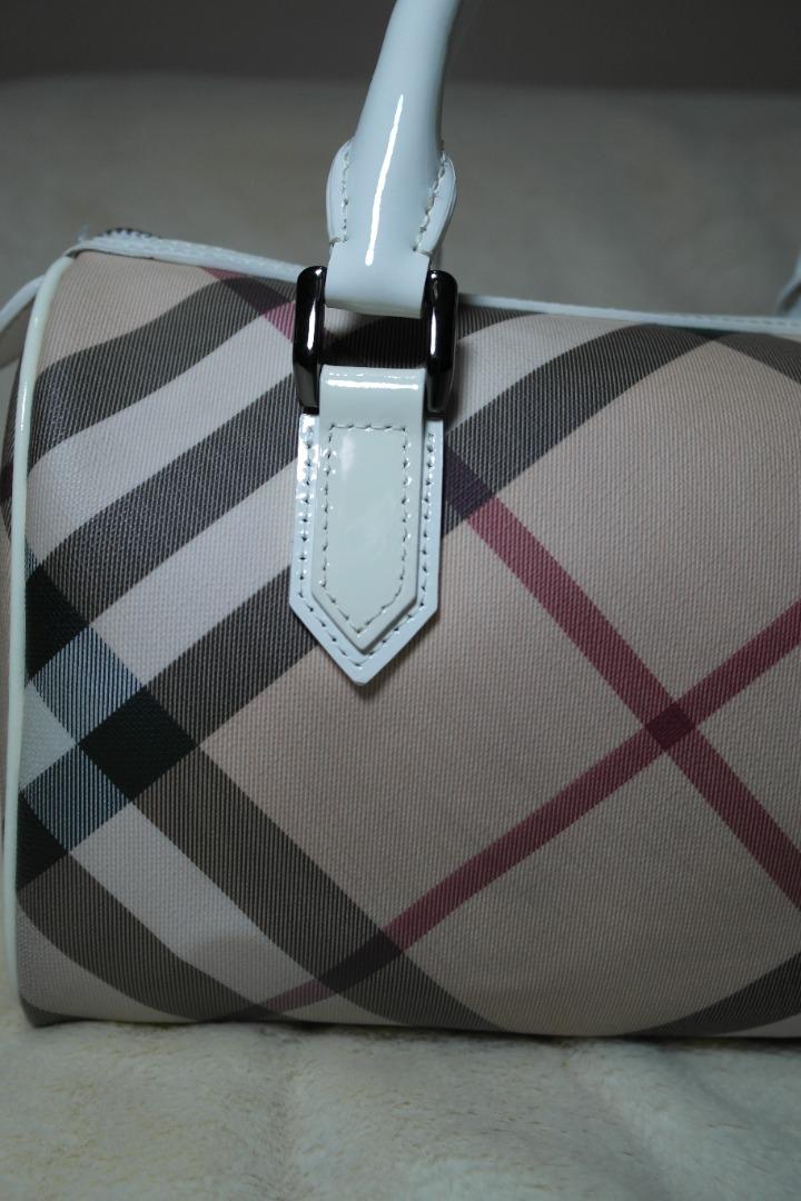 Burberry Black Nova Check PVC Chester Boston Bag Burberry