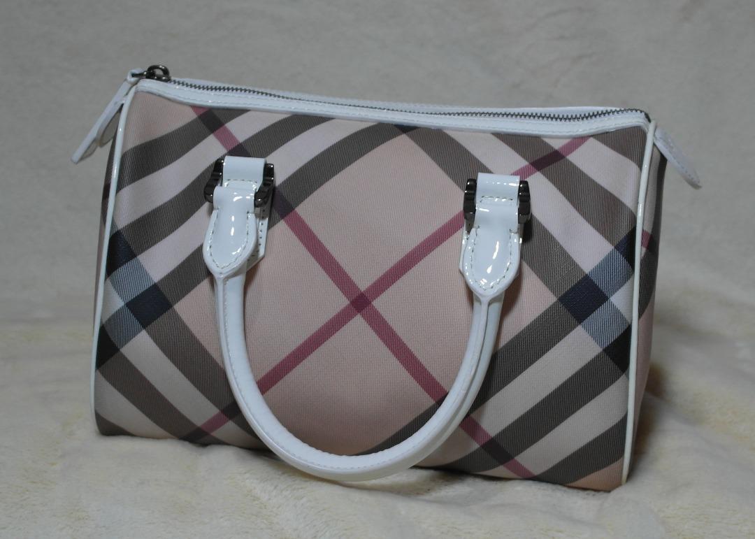 Burberry Black Nova Check PVC Chester Boston Bag Burberry