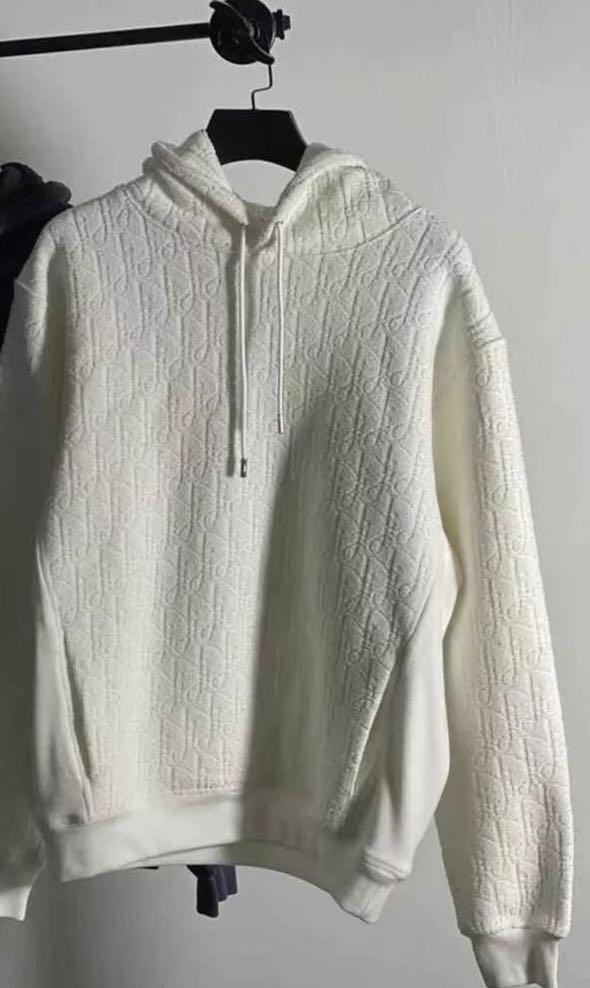 Authentic Dior oversized Oblique hooded sweatshirt