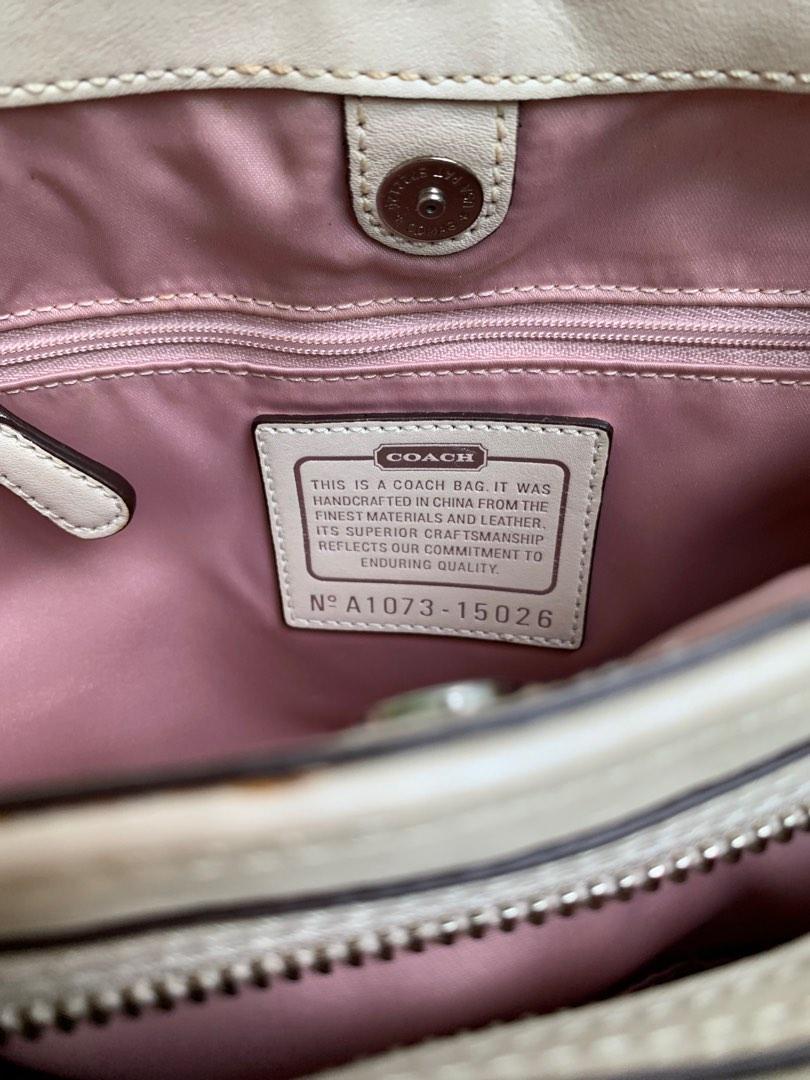 This is a coach bag it was handcrafted from the finest materials outlet