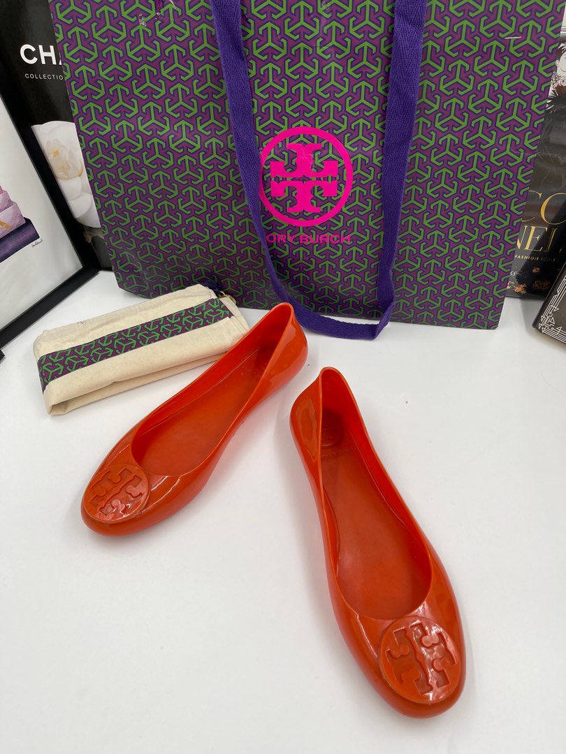 Authentic Tory Burch Doll Shoes Size 9 With Dustbag and Paperbag, Women