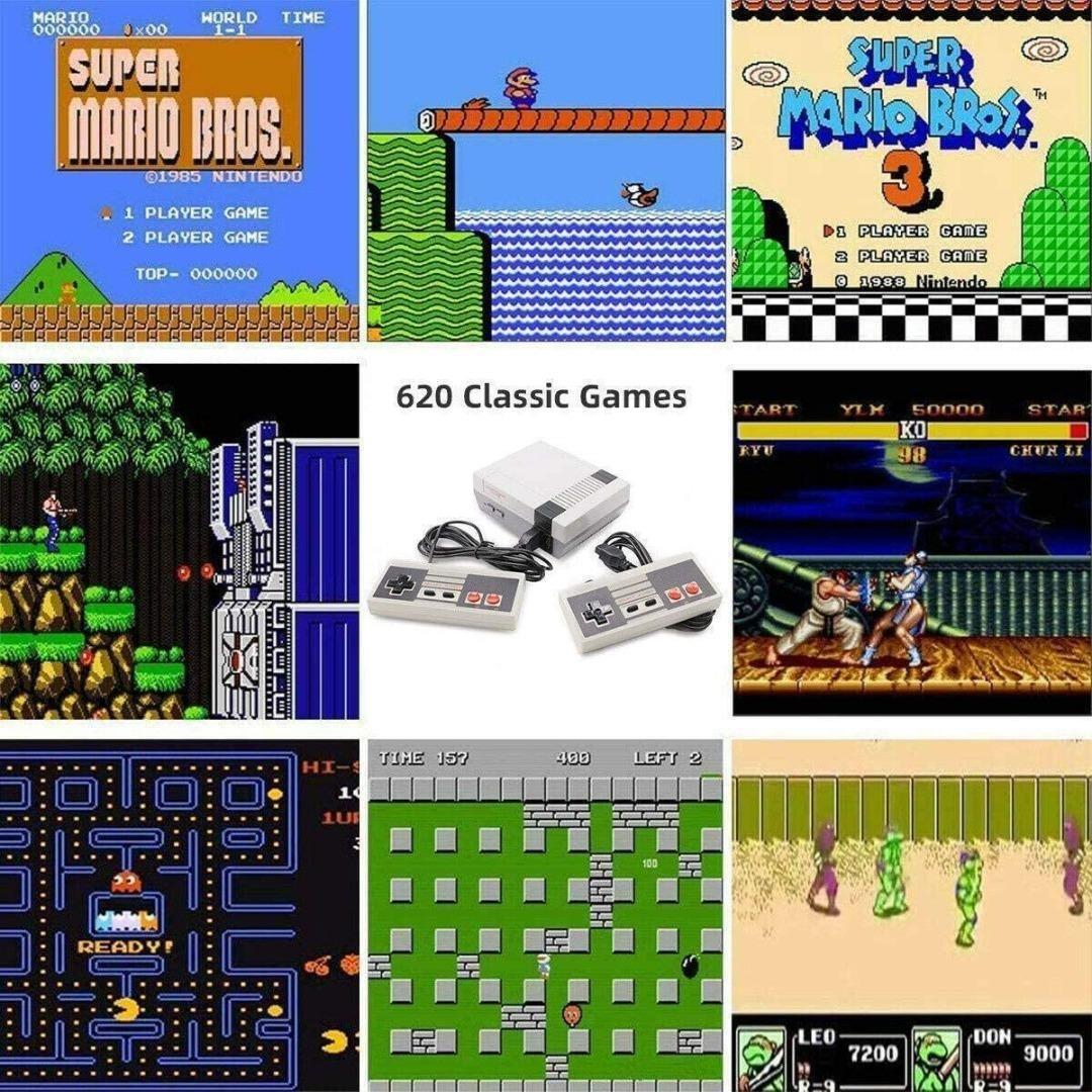 Mini classic console 620 games discount
