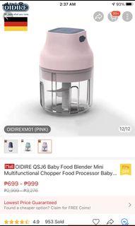 Baby food mini blender