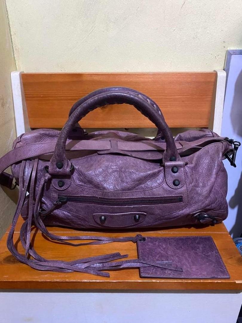 Balenciaga motorcycle sales bag purple