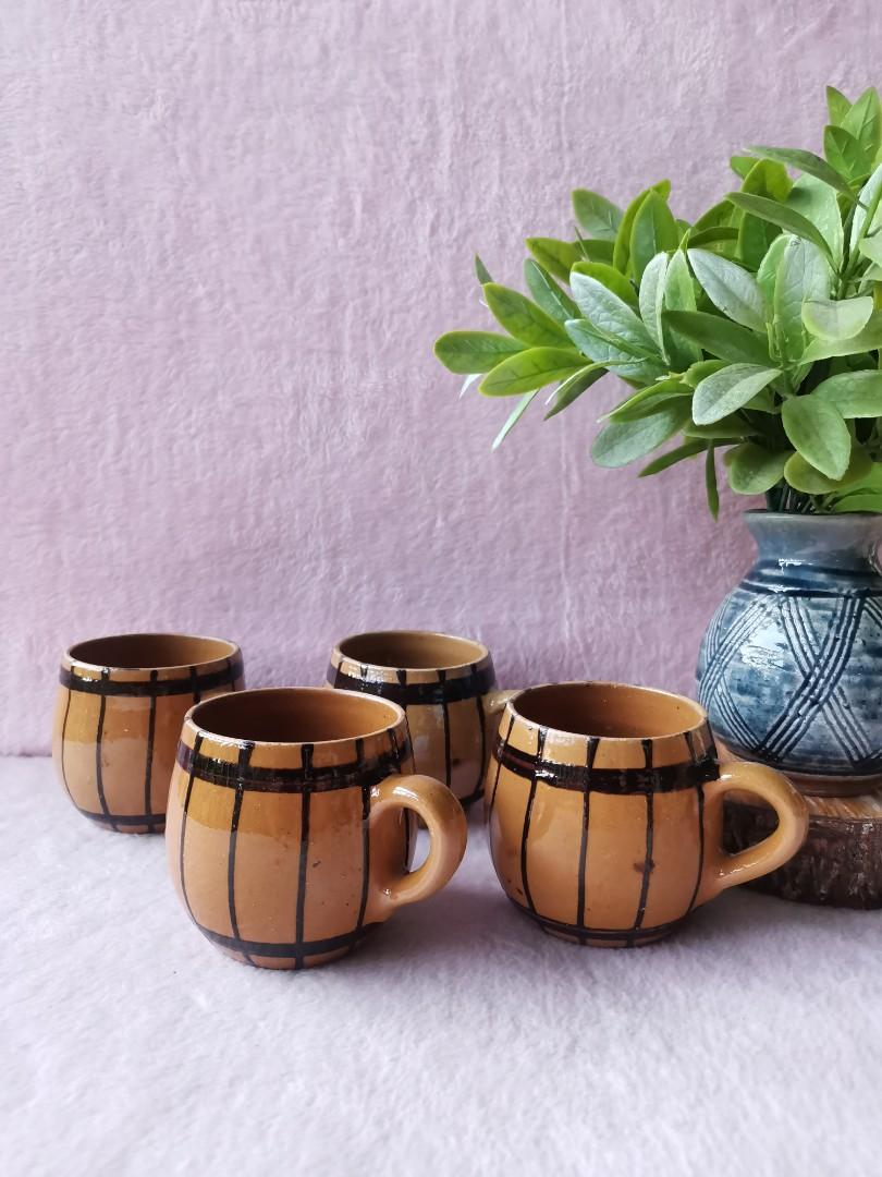 Barrel Cups (Category: Coffee & Tea Tableware) located in Talisay. Submitted by enavnai13 (Listing ID 1182668471, Image 1). Description: Barrel Cups 4 pcs available Uniform crazings 1pc is slightly pale in color Please swipe to see item measurements 45 each + SF #CVTavailable #japansurplusph #japansurplus #koreansurplus #stonewareph #stoneware #ceramics #mugs #cups #plates #japanceramic #koreanstoneware #koreansurplusph #japanstoneware #japanston