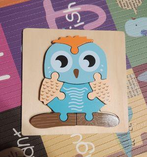 Basic Puzzle for Baby and Infants - Owl