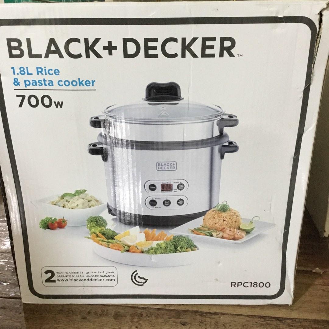 Black + Decker Rice & Pasta Cooker, TV & Home Appliances, Kitchen