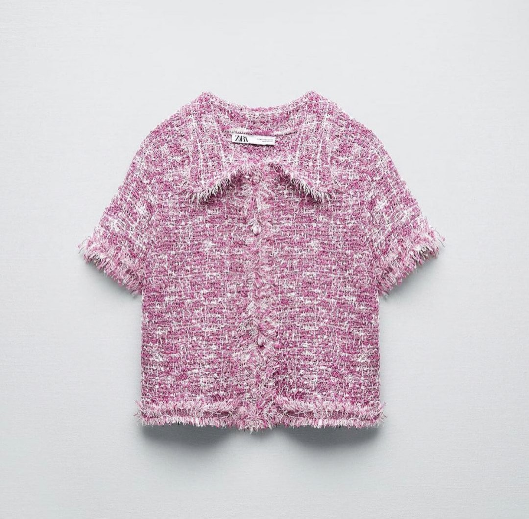 BNWT Zara Textured Knit Cardigan (On hand), Women's Fashion, Tops, Blouses on Carousell