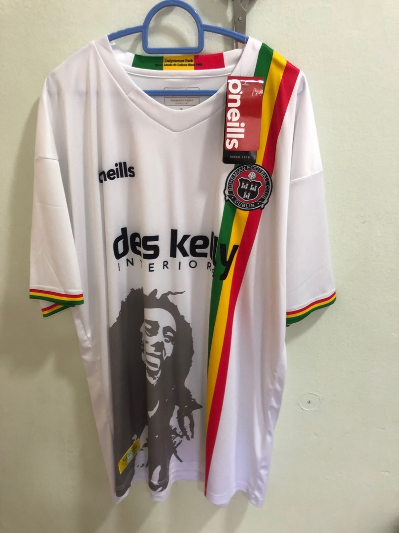 Bohemian Bob Marley Jersey, Men's Fashion, Activewear on Carousell