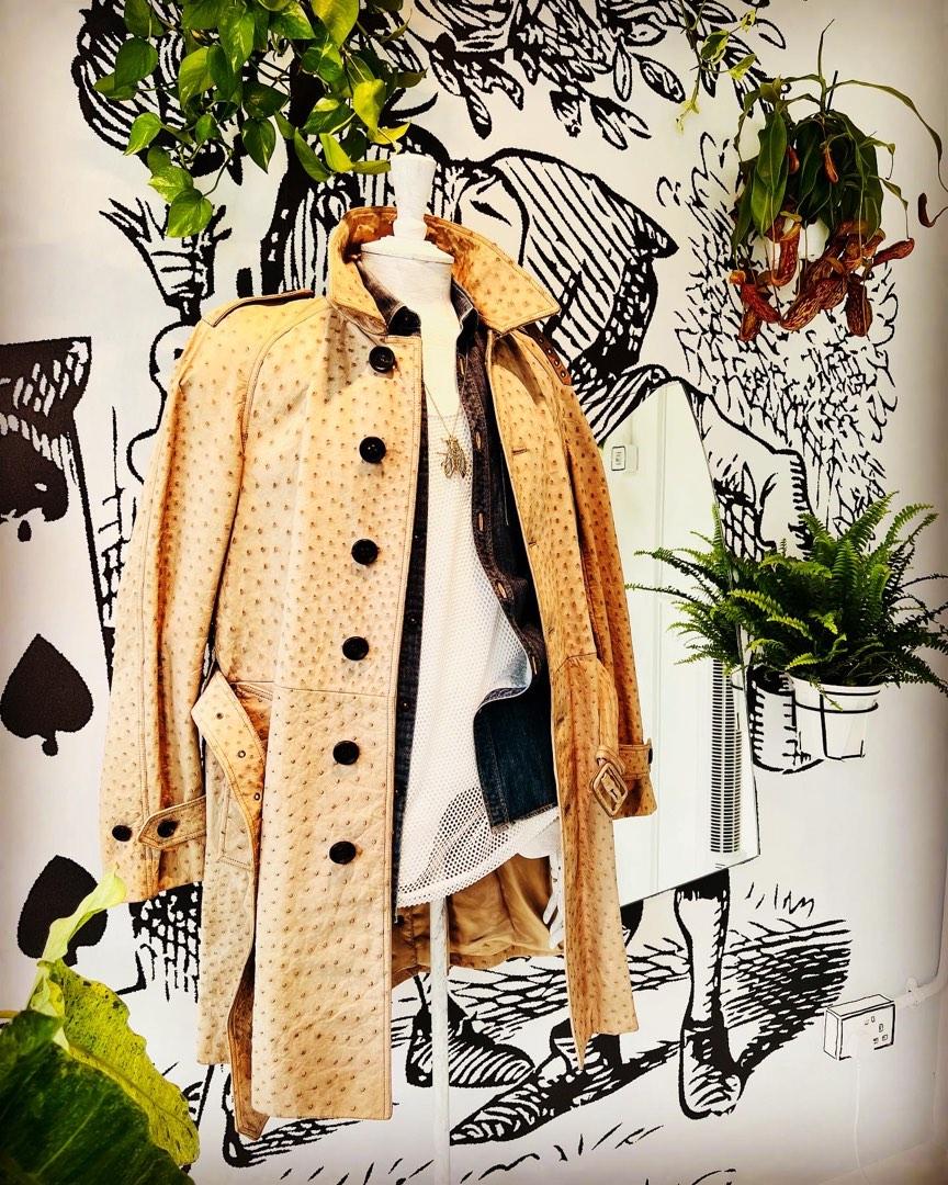 SALE BURBERRY PRORSUM Ostrich coat