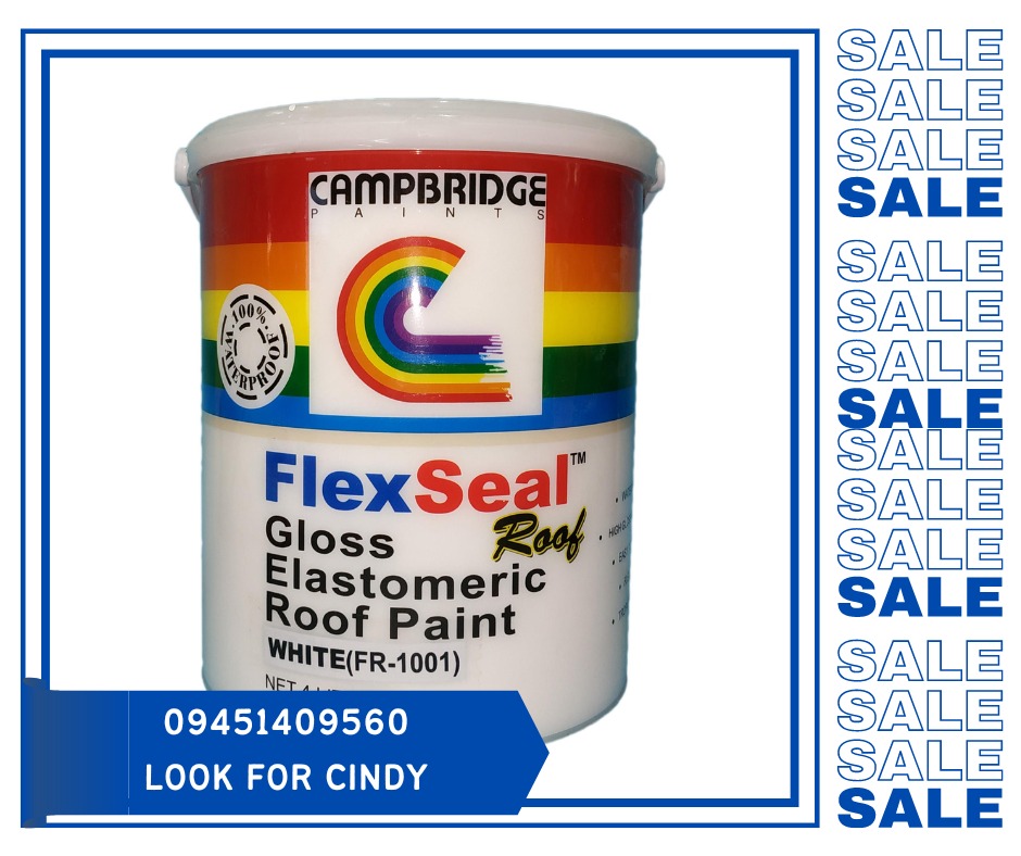 Campbridge Flexseal Gloss Elastomeric Roof Paint, Commercial