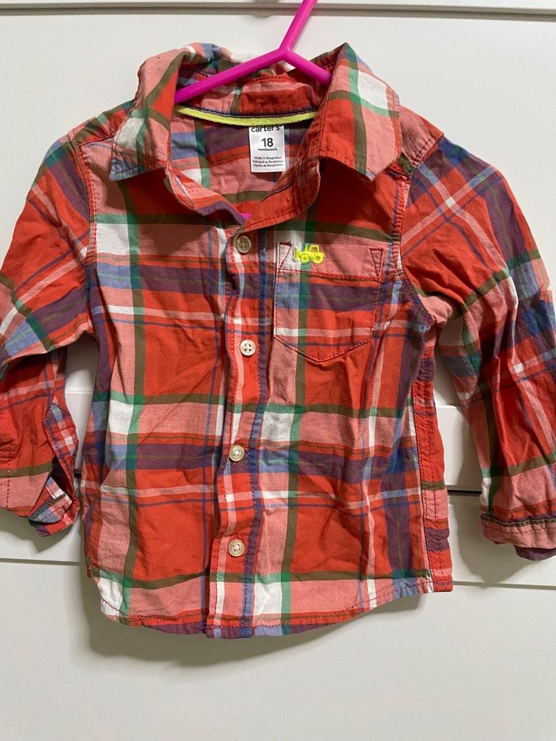 Carters Checkered Longsleeves (Category: Babies & Kids Fashion) located in Pasig City. Submitted by stefca (Listing ID 1182596542, Image 1). Description: *Carters Checkered Longsleeves *Best fits 1-2 years old.