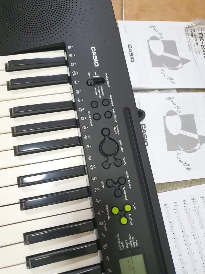 CASIO ELECTRONIC KEYBOARD CTK240, Hobbies & Toys, Music & Media