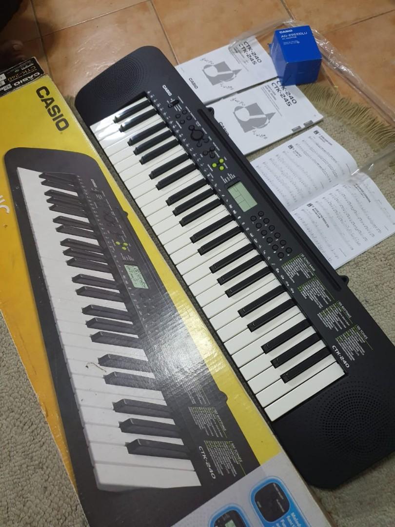 CASIO ELECTRONIC KEYBOARD CTK240, Hobbies & Toys, Music & Media