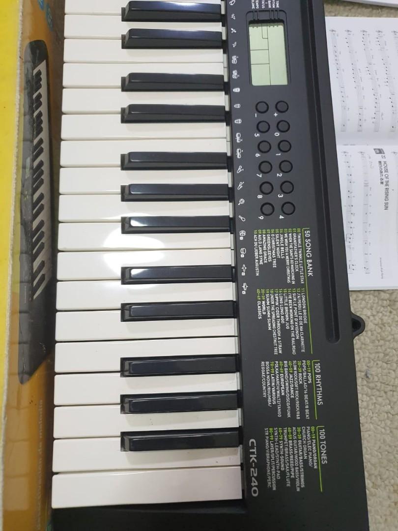 CASIO ELECTRONIC KEYBOARD CTK240, Hobbies & Toys, Music & Media