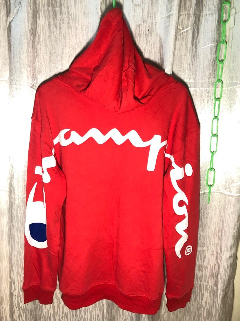 Champion big script hoodie outlet