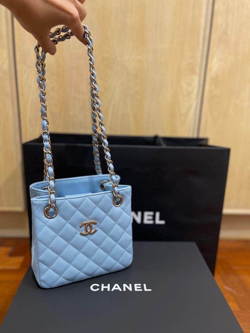 Chanel Mini Bucket Bag 22S Sky Blue (Limited Edition), Luxury, Bags