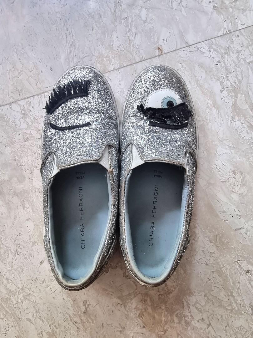 Chiara ferragni glitter sneakers sale