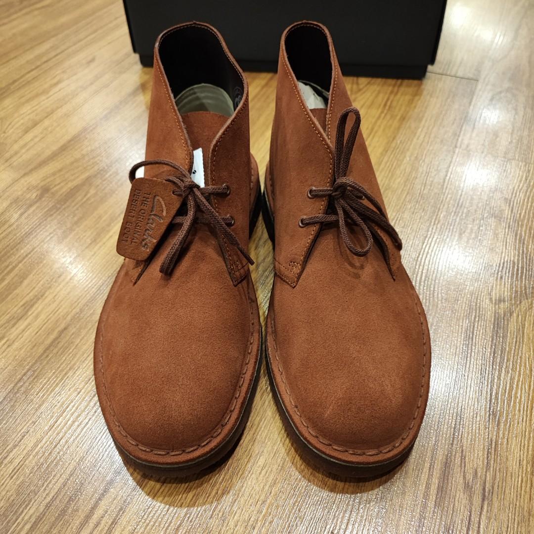 Clarks desert boot mahogany sales