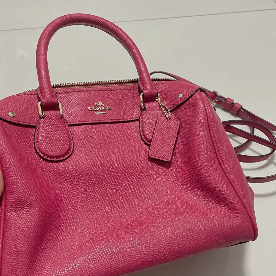 Coach hot pink handbag