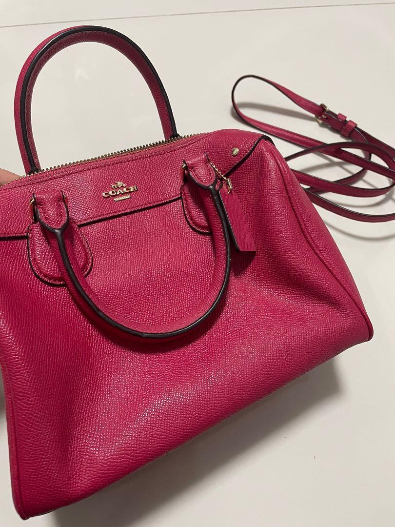 Coach pink 2025 handbag