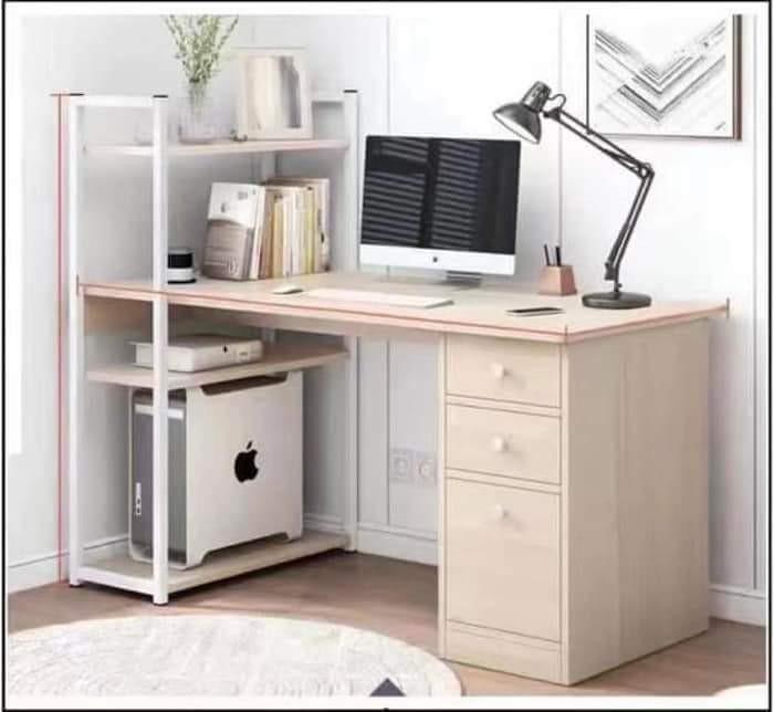 COMPUTER TABLE WITH DRAWER (Category: Tables & Sets) located in Manila. Submitted by crizzelsonlineshop (Listing ID 1182539624, Image 1). Description: 📌Dimensions: 120cm Length 43cm Width 120cm Height 📌Colors Available: Brown Ancient Tan Wood Cedar Wind Wood 📌material-particle board laminated wood 📌Countertop material-fire board 📌disassembled with manual.