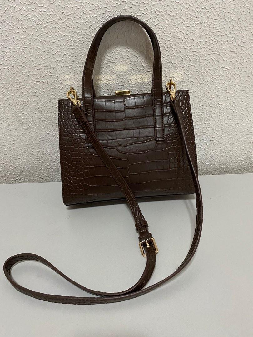 Crocs genuine leather bag 2way, Luxury, Bags & Wallets on Carousell