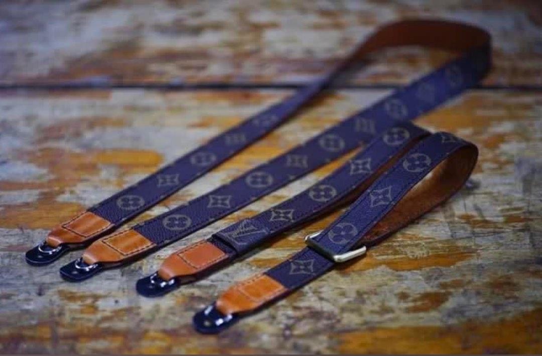 40 in. Louis Vuitton Camera Strap - Hand cut & sewn, Authentic