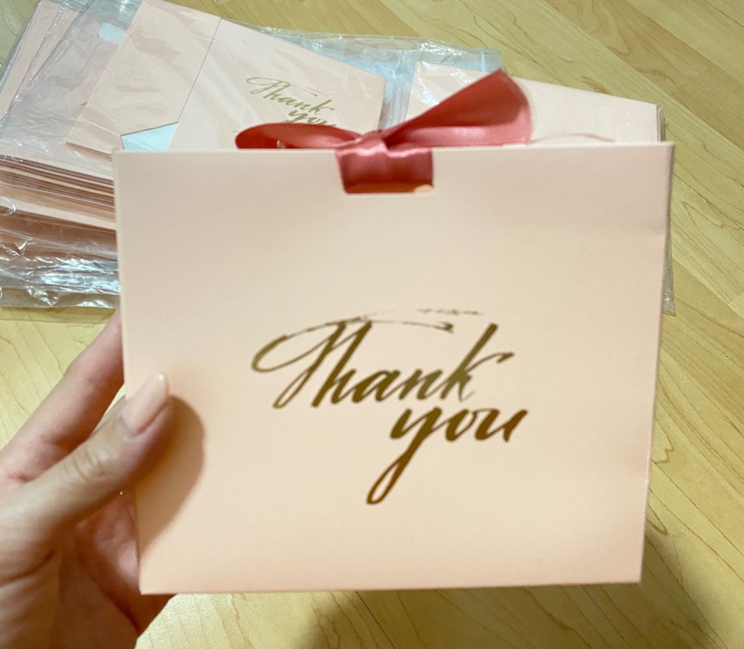 Cute 'Thank You' Paper Gift Bags!, Hobbies & Toys, Stationery & Craft