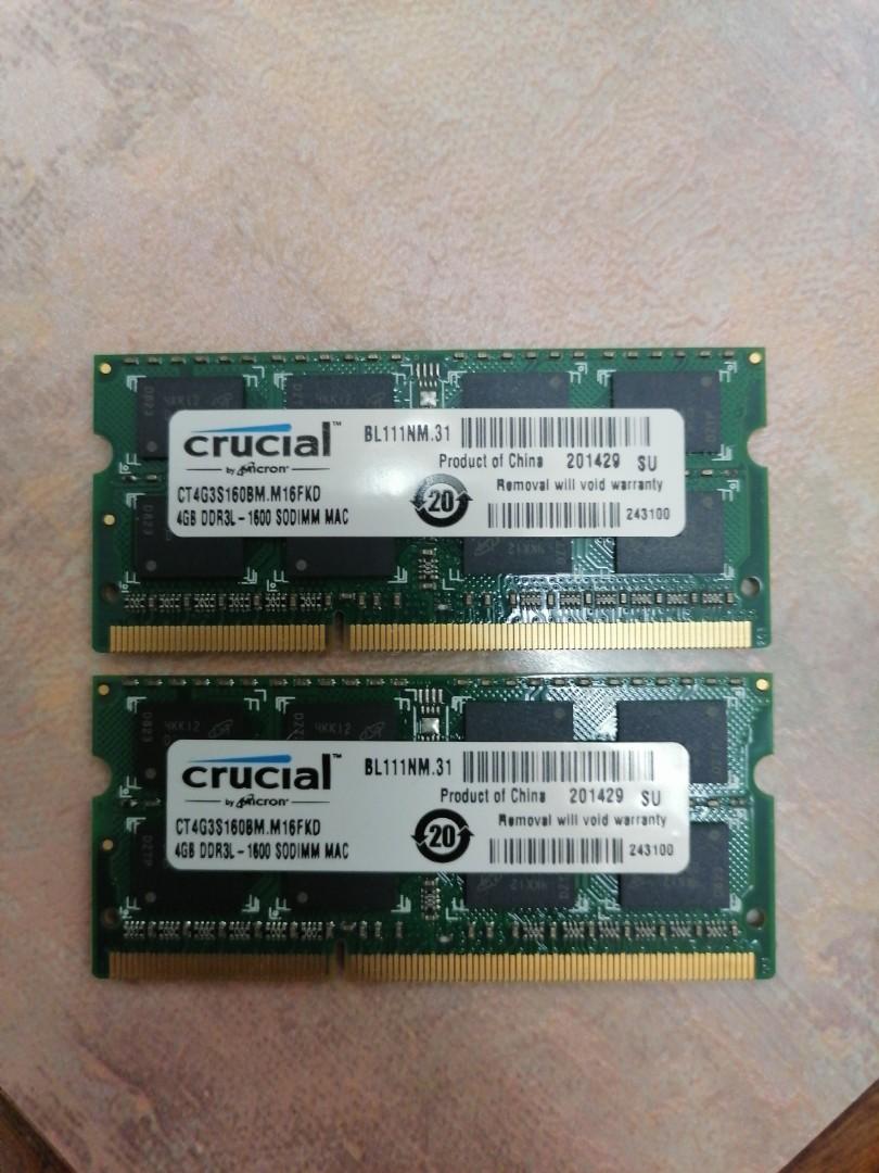 DDR3L RAM 4GB 4GB Computers Tech Laptops Notebooks on Carousell