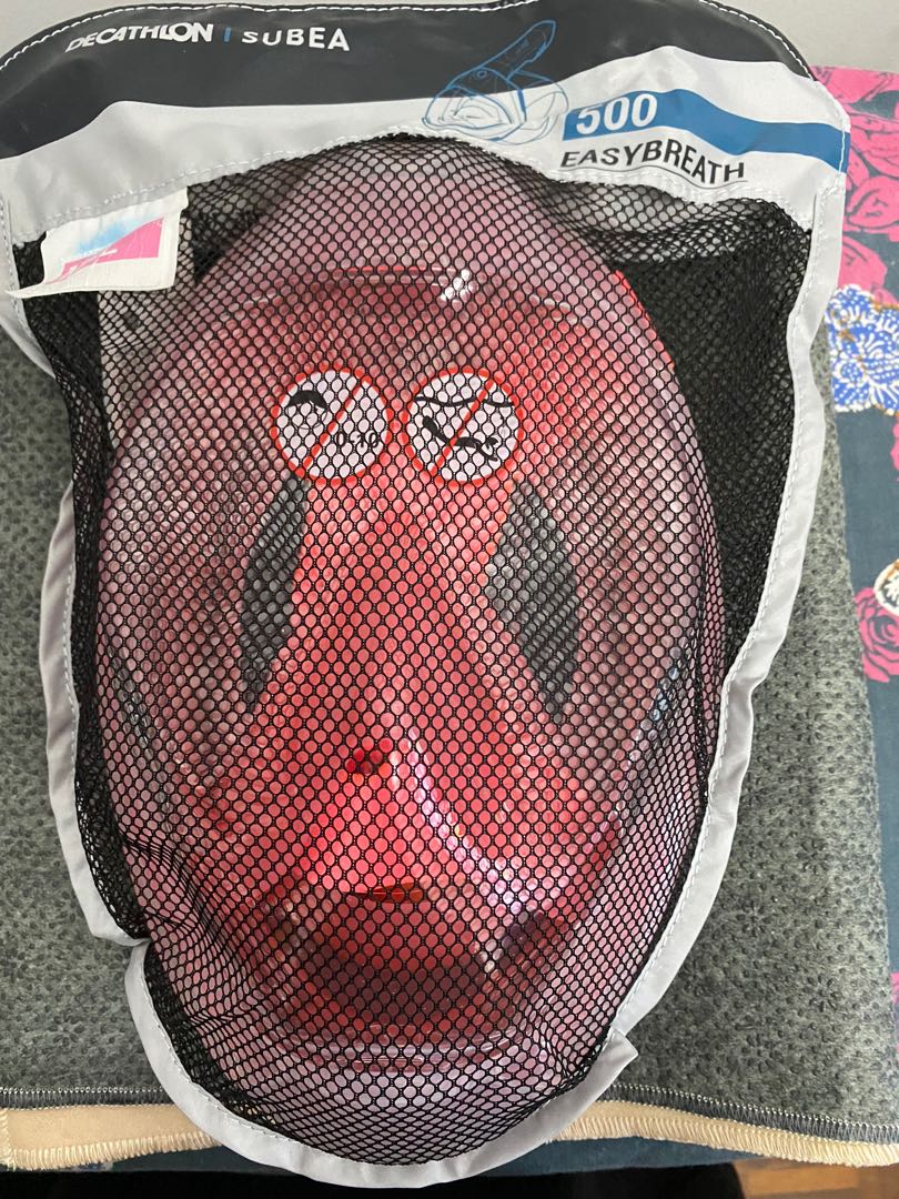 Decathlon Full Face Snorkel Mask, Sports Equipment, Other Sports
