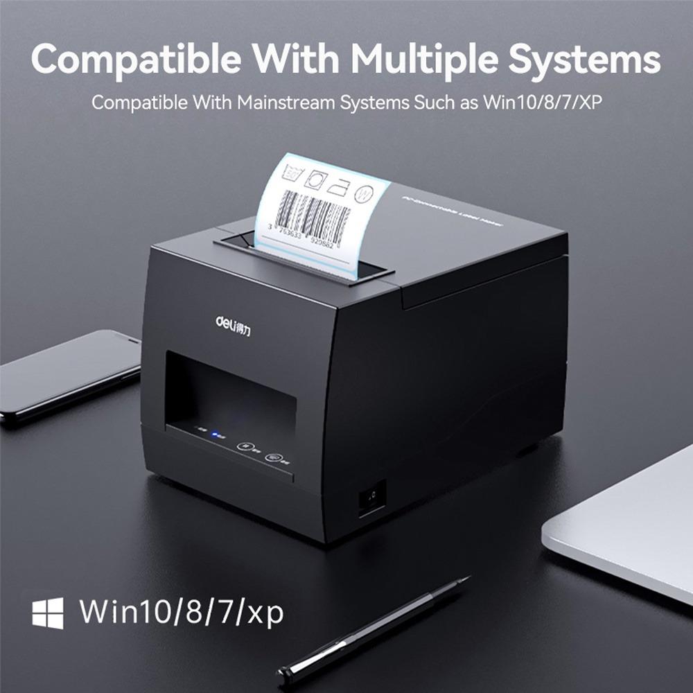 Deli Bluetooth + USB Thermal Printer (Waybills, Receipts, Sticker