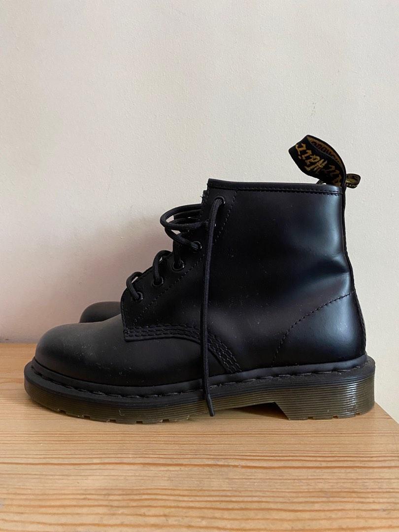 DR MARTENS 101 6-eyed boots (Black), Women's Fashion, Footwear, Boots on  Carousell
