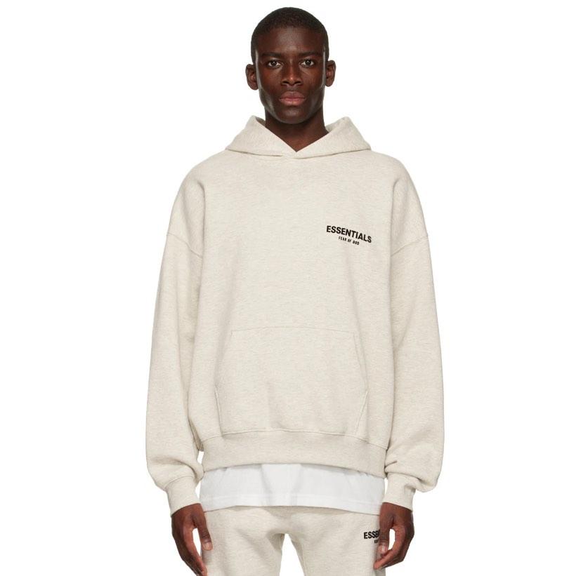 Essentials FOG Light Oat Meal, Men's Fashion, Tops & Sets, Hoodies on
