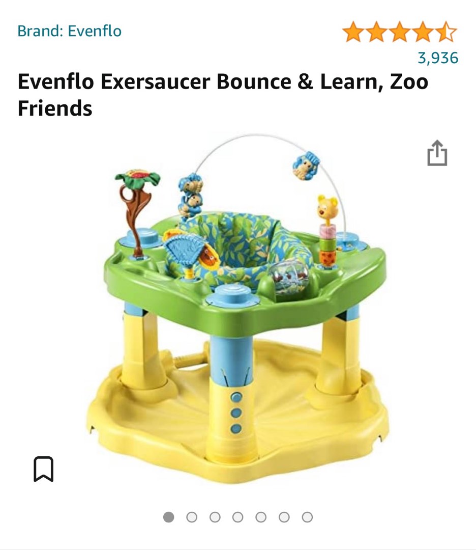 Evenflo exersaucer sale zoo friends